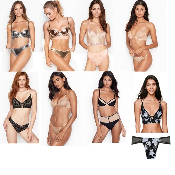 Victoria's Secret bra bralette bustierpanty set bundle lot
